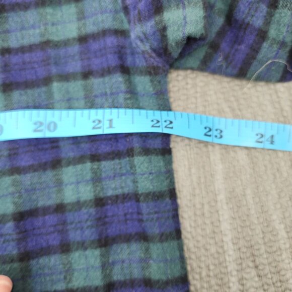 HTF Women's Vintage UFS Inc Peanuts Collection Snoopy Plaid Flannel Night Gown M - Picture 7 of 9